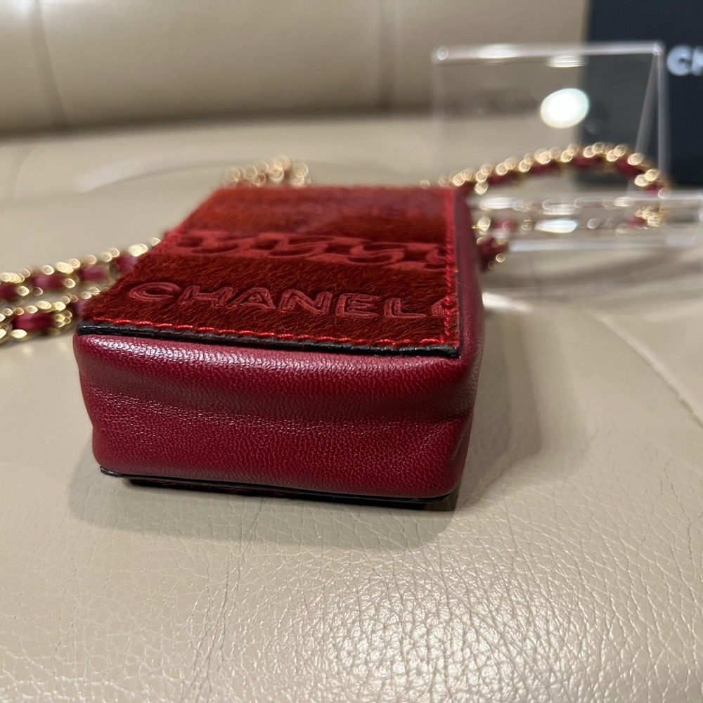 RARE▪️Micro CHANEL Pony & Leather lipstick BAG - Picture 5 of 11